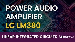 Power Audio Amplifier IC LM 380  Audio Amplifier Circuit Audio Amplifier IC [upl. by Garzon]