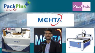 Mehta Cad Cam Systems  CNC Router amp Digital Printing Technology  PackPlus South Expo23  Hybiz Now [upl. by Htidirrem]