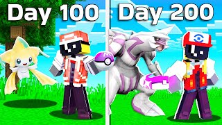 I Spent 200 DAYS in LEGENDARY only Pixelmon Minecraft [upl. by Asen892]