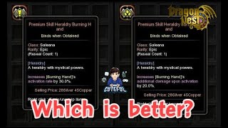 DRAGON NEST SEA  Burning Hand Heraldry  Which is better [upl. by Hun]