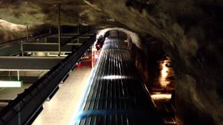 Tunnelbana  Stockholm subway  C14  Västra Skogen HD [upl. by Gnoz]