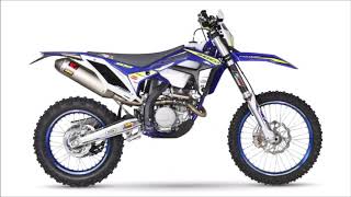 SHERCO 250 300 400 SEF Factory Enduro 2018 [upl. by Enyrb877]