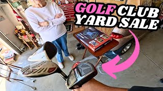 Unbelievable Golf Club Deals Treasure Hunting at a Golf Course Community Yard Sale [upl. by Sherwynd]