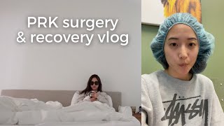 my laser eye surgery amp recovery experience  PRK surgery vlog [upl. by Ellehcsor]