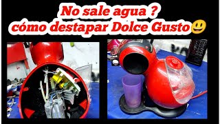 No sale agua  COMO DESTAPAR cafetera DOLCE GUSTO  DOLCE GUSTO coffee maker water does not come out [upl. by Ahsain]