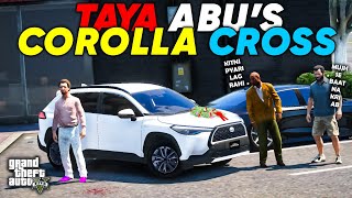 TAYA ABU amp DR SAAB TAKING DELIVERY OF COROLLA CROSS 2024  GTA 5  Real Life Mods 597 [upl. by Atikir616]