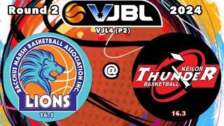 VJBL Bacchus Marsh Lions 161  Keilor Thunder 163 [upl. by Kentigerma]