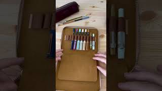 Galen Leather 20 slot pen case galenleather kaweco twsbi esterbrook sailorprogearslim [upl. by Sielen530]