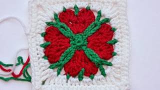 Advent Calendar  December 24  Granny Square quot4 Hearts 4 Youquot [upl. by Patrizius823]