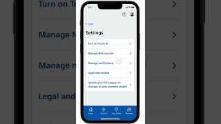 How to see NHS App messages and notifications  NHS nhs nhsapp [upl. by Asatan]