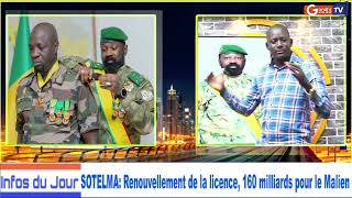 urgent SOTELMA Renouvellement de la licence 160 milliards pour le Malien [upl. by Annairol671]