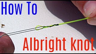 How To Tie The Albright Knot  4 Easy Steps [upl. by Cynarra]