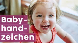 Babyzeichensprache Lerne die ersten vier Babyzeichen im Video 👶🖐️ MOMLIFE [upl. by Applegate]