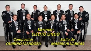 Mi Karaoke  Cielito Lindo  Mariachi Vargas 5 [upl. by Pedrotti]