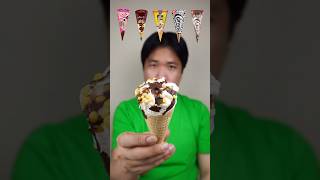 EATING VARIOUS CONE ICE CREAM asmr mukbang [upl. by At]