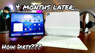 iPad Pro M1 White Magic Keyboard quotHow Dirtyquot Review 4 Months Later [upl. by Amena823]