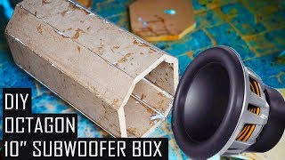 Making Octagon Subwoofer Box Sealed  Tutorial [upl. by Niledam550]