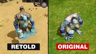 Todas las CRIATURAS MITICAS en Age of Mythology Retold vs su Original [upl. by Eirojram112]