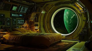 Across the Galaxy  Sleeping in Space Bedroom with Blue Noise  Deep Sleep Space Sounds [upl. by Berkie]