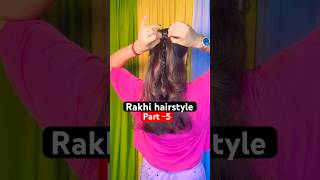 Punjabi style Rakhi look p5 hairstyle shortsfeed feedshorts trending hair shorts short yt [upl. by Nadya]