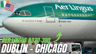 TRIP REPORT  Aer Lingus Economy  Dublin DUB to Chicago ORD  Airbus A330300 [upl. by Campney508]