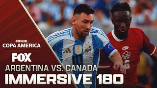 Argentina vs Canada 180 Immersive experience  Copa América at Cosm Los Angeles 🥽 [upl. by Annid]