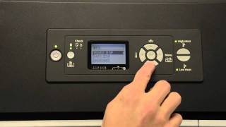 Epson Stylus Pro GS6000  Control Panel Overview [upl. by Guimond]