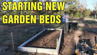 Starting new garden beds and amending clay soil [upl. by Suirtemid]