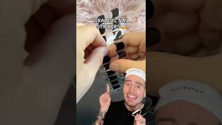 VIRAL GEL NAIL STICKERS😱follow for more💗 nails nailart naildesign beauty beautytips diy [upl. by Noiram724]