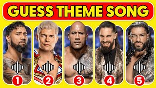 Guess WWE Superstars by Their Current Theme Songs 🎶✅🔊 [upl. by Nerissa]