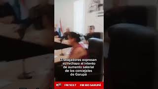 Los trabajadores municipales disconformes con el proyecto que busca aumentar el sueldo de concejales [upl. by Ainoz760]