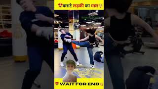 ब्लैक बेल्ट BJJ 👩 बनाम 3 पुरुष🧔‍♂️ karate girl vs 3 guysshorts karate fight girl [upl. by Noemad]