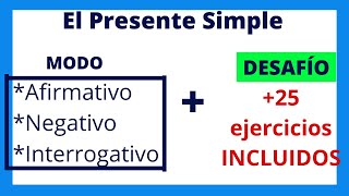 PRESENTE SIMPLE en INGLES afirmativo negativo e interrogativo  Lesson 3 1 [upl. by Ahseyk]