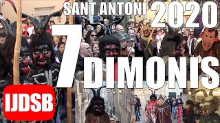 👺 7 DIMONIS de MALLORCA 👹 Sant ANTONI 2020  BALL de DIMONIS  FESTES DE MALLORCA [upl. by Abocaj833]