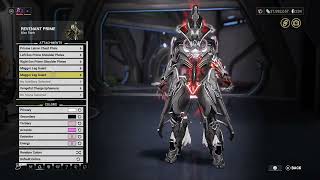 warframe REVENANT PRIME 4th skin fashionframe with details [upl. by Acinoryt]