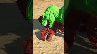 Green TRex vs Spinosaurus vs Indominus Rex shorts dinosaur jurassicworld [upl. by Ylam]