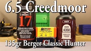 65 Creedmoor  135gr Berger Classic Hunter [upl. by Ycinuq]