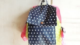 KINDER RUCKSACK SELBER NÄHEN  DIY  Nähen für Anfänger  Tutorial [upl. by Arbuckle903]