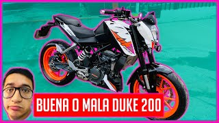 KTM DUKE 200 BUENA O MALA 👌 LA ODIAS O LA AMAS 👌 [upl. by Lirpa]