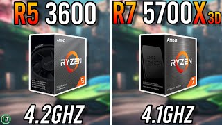 R5 3600 vs R7 5700X3D  RTX 4070  Big Difference [upl. by Olive637]