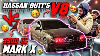 Hassan Butts Darinda V8 VS 3500CC Waheshi Mark X 🔥 Track Night 🤩 TEAM 4K [upl. by Anom141]