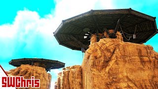 The 5 Ultimate PVE Ragnarok Desert Building Places  ARK Ragnarok Desert Expansion Exploration [upl. by Caniff]