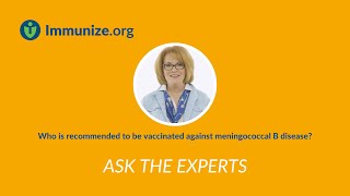 Ask the Experts Who Should Receive MenB Vaccine [upl. by Maura]