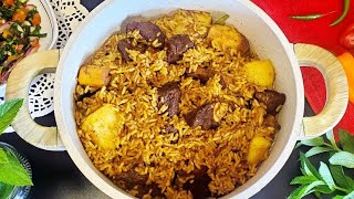 সিদ্ধ চালের আখনি বিরিয়ানি Mejbani AkhniYakhni biriyani Biryani Recipe BanglaVater chaler biryani [upl. by Asare]