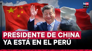 Presidente de China Xi Jinping llegó a nuestro país para participar en APEC Perú 2024 [upl. by Mellar816]