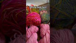 Sock yarn sorting has begun sockyarn knitting yarn [upl. by Tybald]