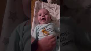 Daddy Figures Out Bellamys New Outfit Laughs and Growls babyjourney baby babyupdate [upl. by Wallache]