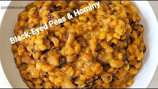 Instant Pot Blackeyed Peas amp Hominy Nigerian Style Beans amp Corn [upl. by Joseph20]