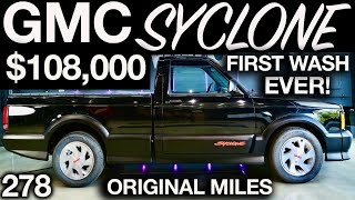 First Wash Ever GMC Syclone Truck Only 278 Miles Full Detail and Drive [upl. by Diba]