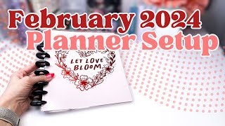 February 2024 Planner Setup Happy Planner Frankenplanner [upl. by Kussell881]